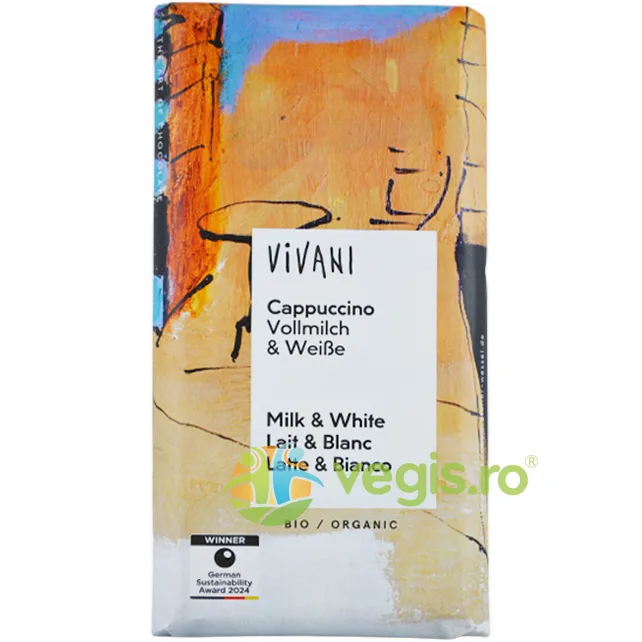Ciocolata cu Lapte, Cappuccino si Ciocolata Alba Ecologica/Bio 100g VIVANI — preț și oferte