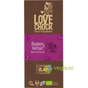 Ciocolata cu Afine si Seminte de Canepa Raw Ecologica/Bio 70g