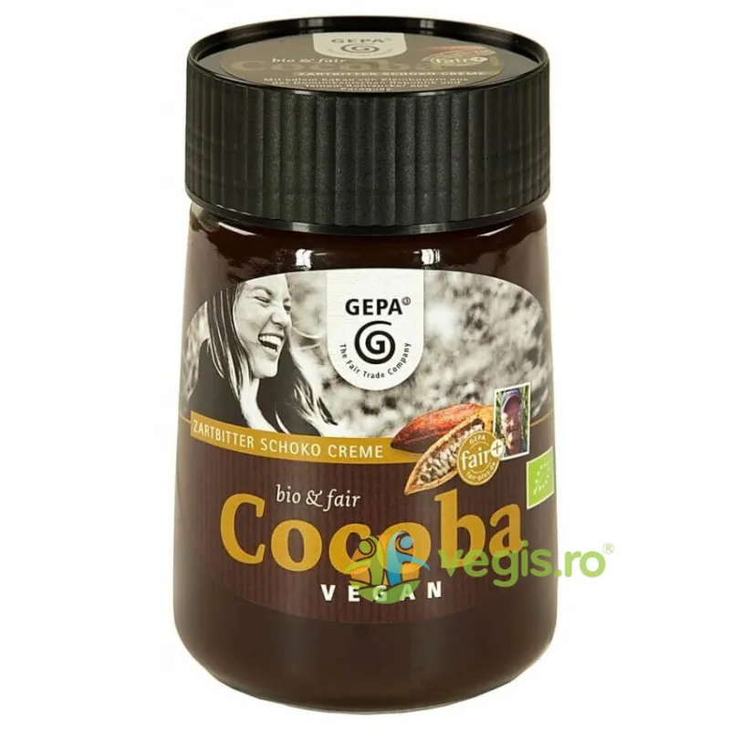 Crema de Ciocolata Neagra Cocoba Ecologica/Bio 400g — preț și oferte