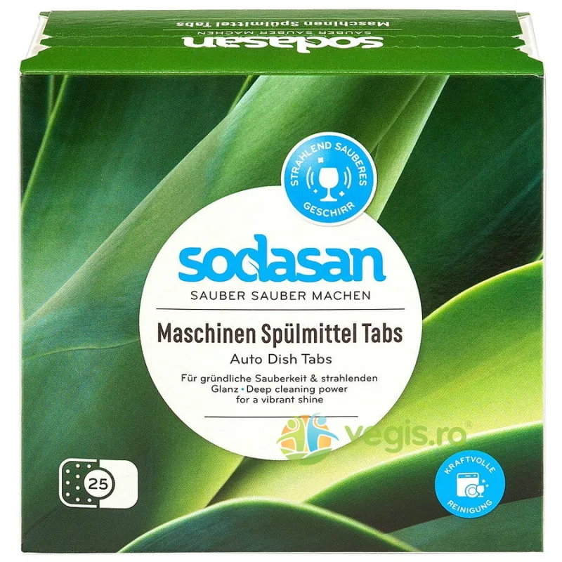 Tablete pentru Masina de Spalat Vase 25x20g Sodasan — preț și oferte
