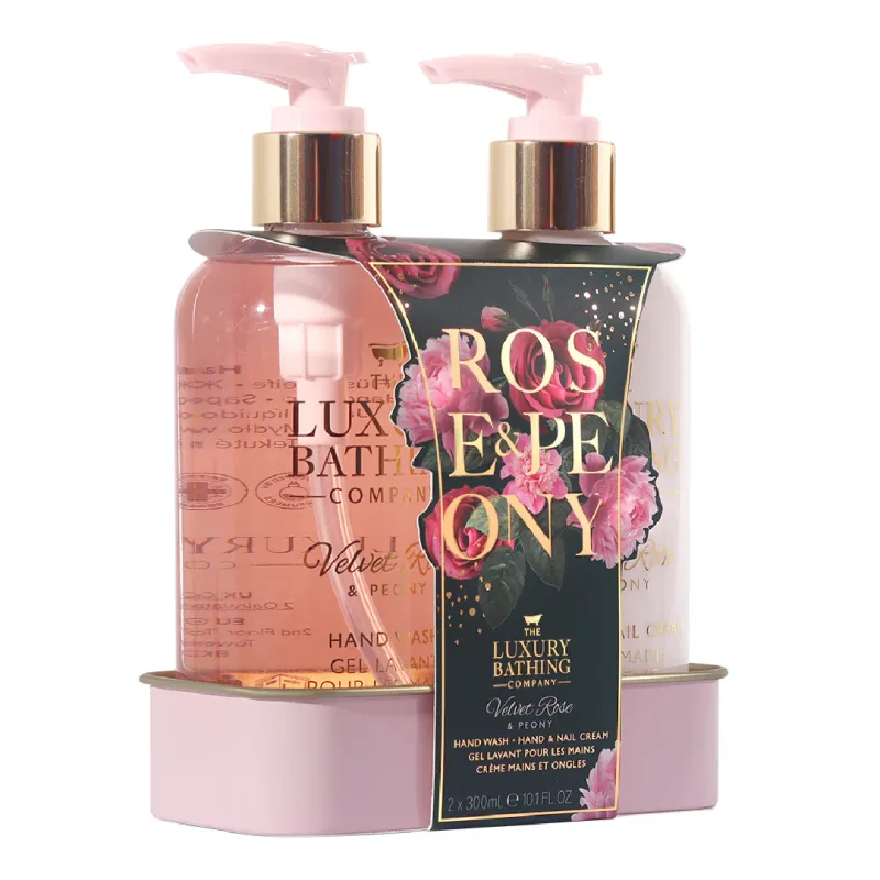 Set Cadou Delightful Duo, Velvet Rose & Peony, 2 articole, The Luxury Bathing Company — preț și oferte