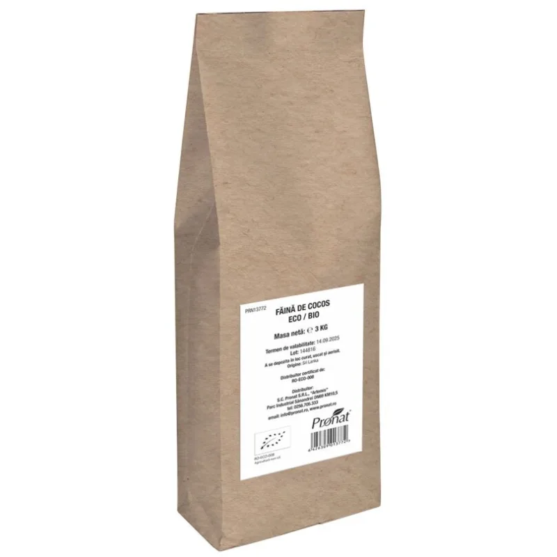 Faina din Nuca de Cocos Ecologica/Bio 3kg PRONAT — preț și oferte