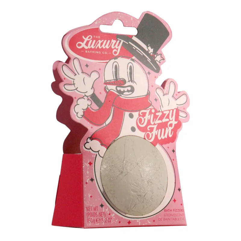 Bila de baie Fizzy Fun, Candy Canes, Cocoa & Vanilla Swirl, 150 g, The Luxury Bathing Company — preț și oferte
