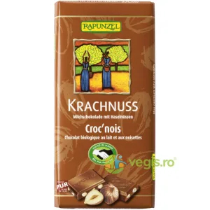Ciocolata din Lapte Integral cu Alune Ecologica/Bio 100g