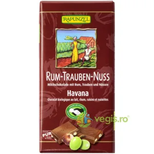 Ciocolata cu Stafide, Alune si Rom Ecologica/Bio 100g