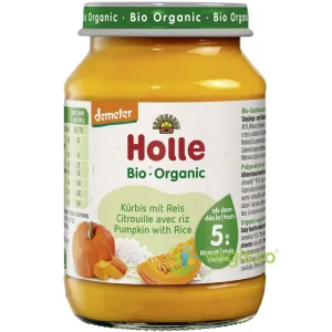 Piure din Dovleac cu Orez pentru Copii +5 Luni fara Gluten Ecologic/Bio 190g