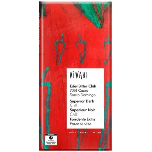 Ciocolata Amaruie cu 70% Cacao si Chili Ecologica/Bio 80g