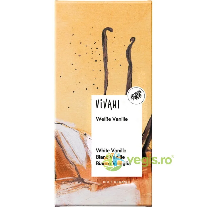 Ciocolata Alba cu Vanilie Ecologica/Bio 80g VIVANI — preț și oferte
