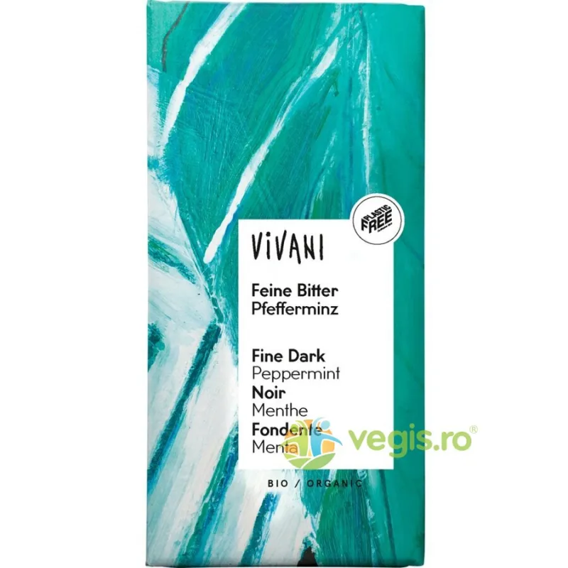 Ciocolata Neagra cu Menta Ecologica/Bio 100g VIVANI — preț și oferte