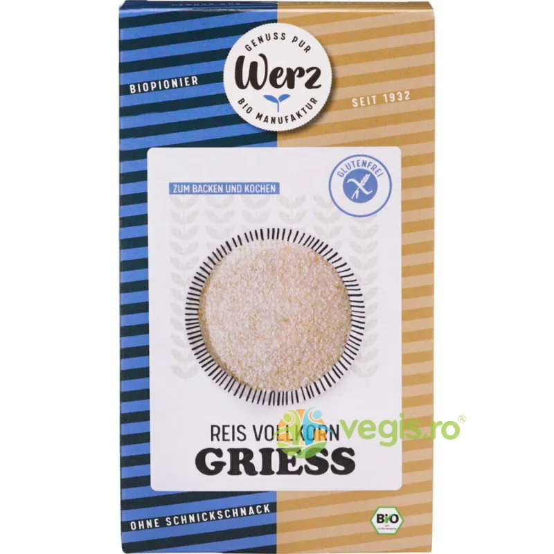 Gris de Hrisca Integrala fara Gluten Ecologic/Bio 250g WERZ — preț și oferte