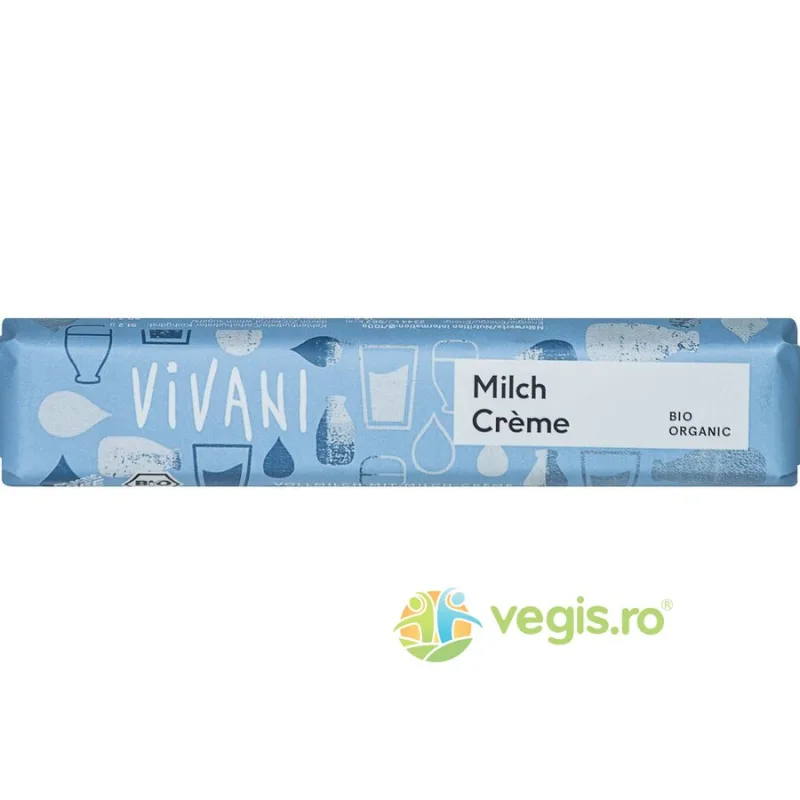 Baton de Ciocolata cu Crema de Lapte Ecologic/Bio 40g VIVANI — preț și oferte