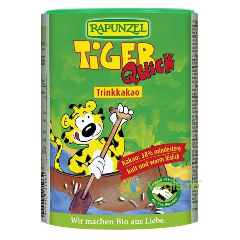 Cacao Instant Tiger Quick Ecologica/Bio 400g Rapunzel — preț și oferte