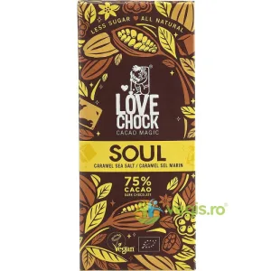 Ciocolata cu 75% Cacao si Caramel Sarat Ecologica/Bio 70g