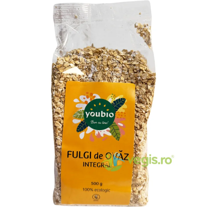 Fulgi de Ovaz Integral Ecologici/Bio 500g YOUBIO — preț și oferte