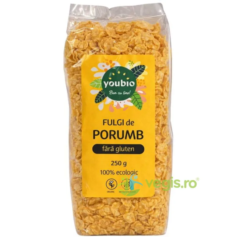 Fulgi de Porumb fara Gluten Ecologici/Bio 250g YOUBIO — preț și oferte