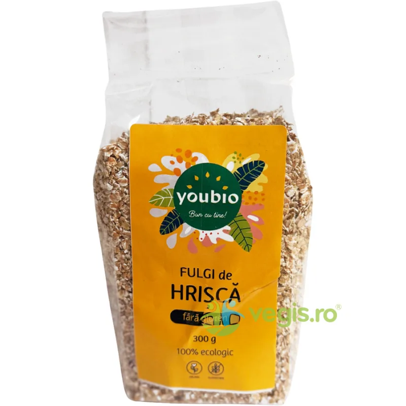 Fulgi de Hrisca fara Gluten Ecologici/Bio 300g YOUBIO — preț și oferte