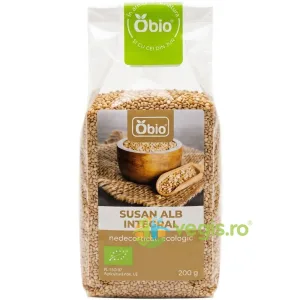 Seminte de Susan Alb Integral Nedecorticate Ecologice/Bio 200g