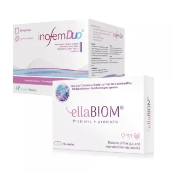 Inofem Duo, 60 plicuri + EllaBiom, 10 capsule, Establo Pharma — preț și oferte