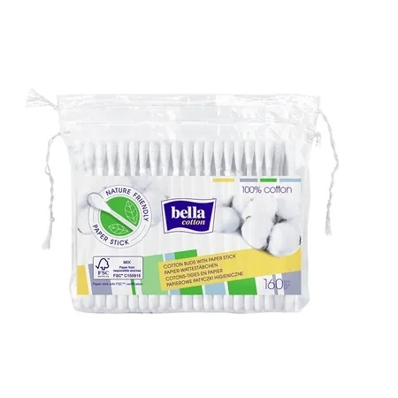 Rezervă betisoare din hârtie pentru urechi, 160 bucăți, Bella — preț și oferte