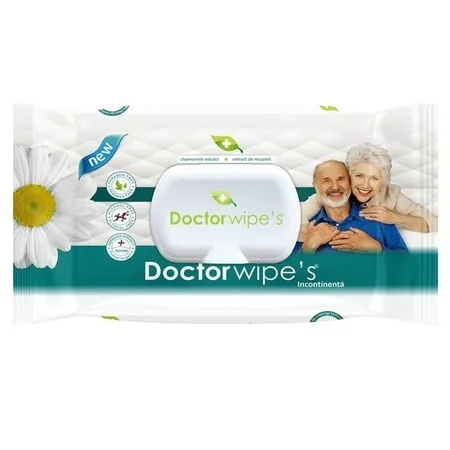Servetele umede igienice pentru incontinenta, 72 bucati, Doctor Wipe's — preț și oferte