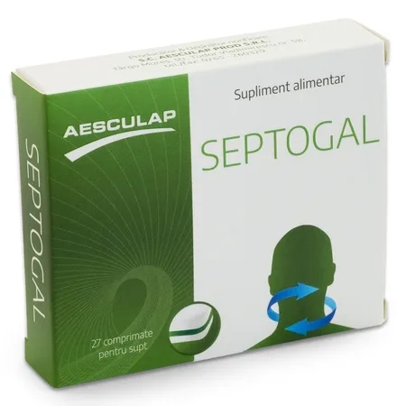Septogal fara zahar, 27 comprimate pentru supt, Aesculap — preț și oferte