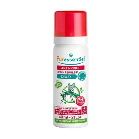 Spray repelent pentru copii Bite & Sting Baby, 60 ml, Puressentiel — preț și oferte