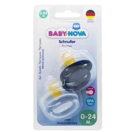 Set 2 suzete pentru sugari și copii mici, 0-24 luni, Baby Novă — preț și oferte