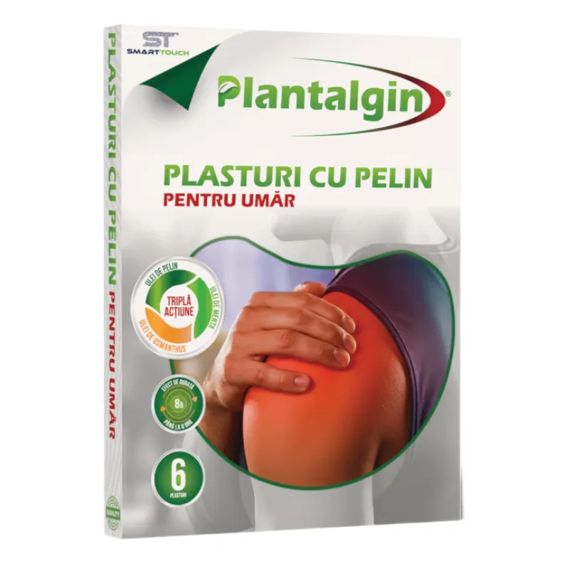 Plasturi cu Pelin pentru umeri, Plantalgin, 6 bucati, Smart Touch — preț și oferte