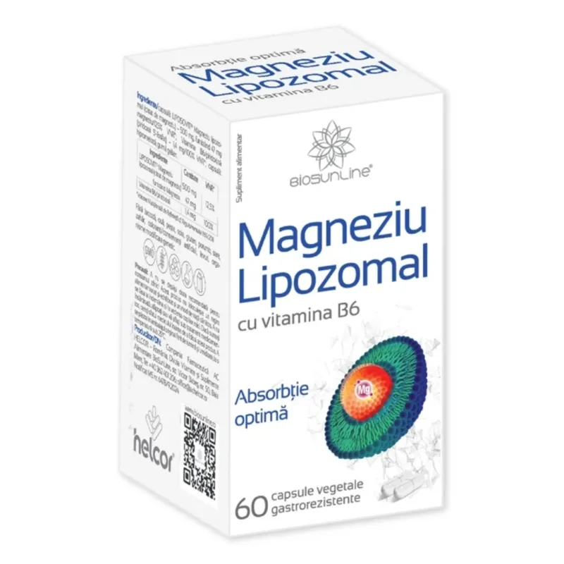Magneziu lipozomal, 60 capsule, Helcor HELCOR BAIA MARE — preț și oferte