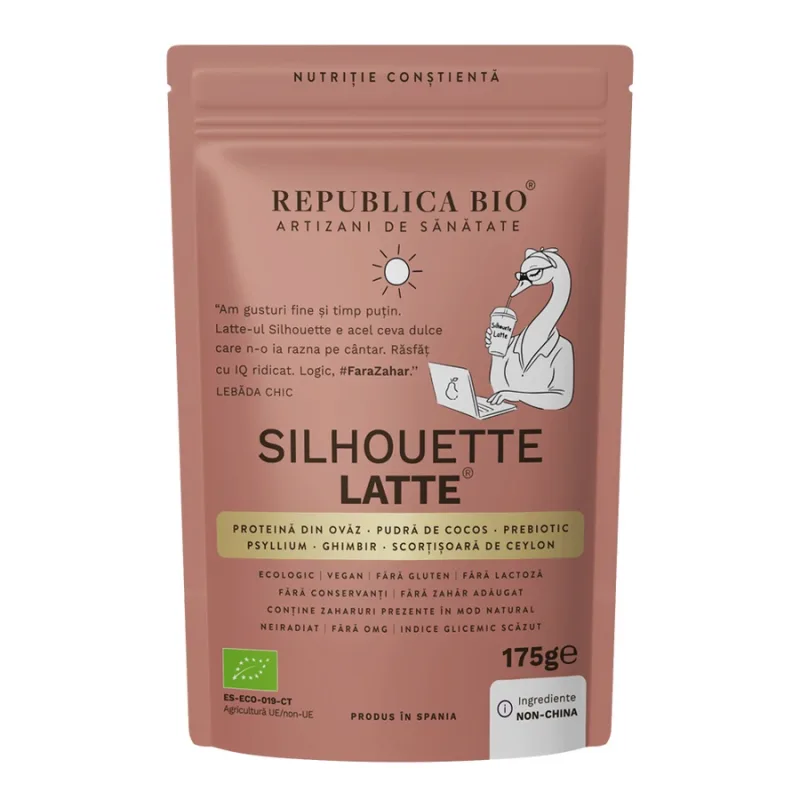 Pudră funcțională cu aromă de banane Silhouette Rituals Latte, 175 g, Republica BIO — preț și oferte