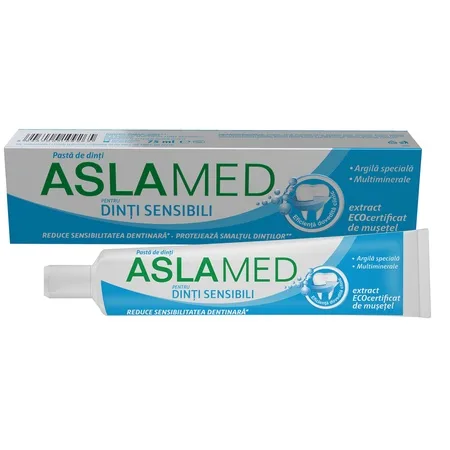 Pastă pentru dinți sensibili, 18 ml, Aslamed — preț și oferte