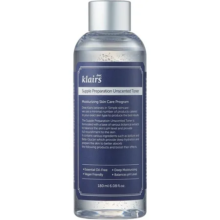 Toner facial hidratant fără parfum Supple Preparation, 180 ml, Klairs — preț și oferte
