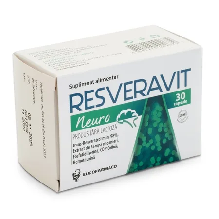 Resveravit Neuro, 30 capsule, Eurofarmaco — preț și oferte
