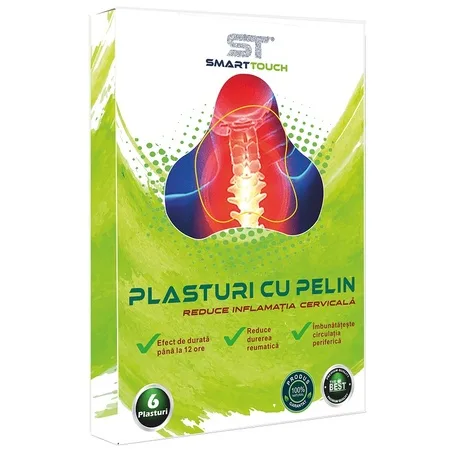 Plasturi cu Pelin pentru dureri cervicale, 6 bucăți, Smart Touch — preț și oferte