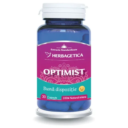 Optimist, 30 capsule, Herbagetica — preț și oferte