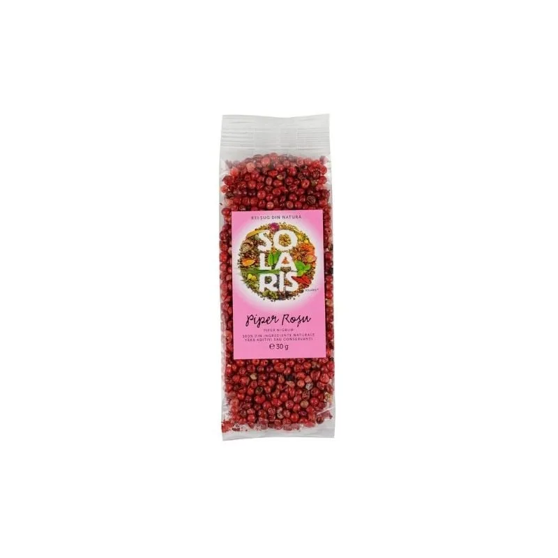 SOLARIS Piper boabe rosu, 30g — preț și oferte