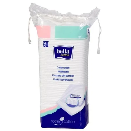 Dischete demachiante patrate, 50 bucăți, Bella — preț și oferte