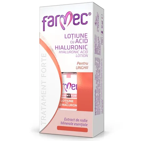 Loțiune cu acid hialuronic pentru unghii Tratament Forte, 11 ml, Farmec — preț și oferte