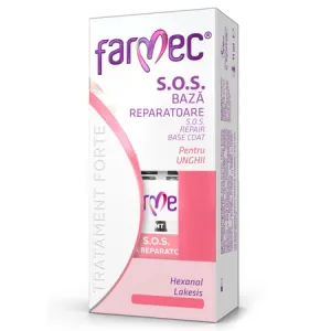 Baza reparatoare pentru unghii SOS Tratament Forte, 11 ml, Farmec
