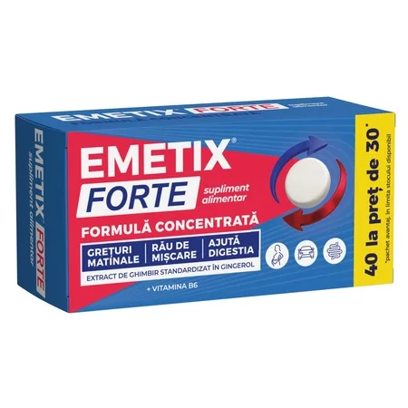Emetix Forte, 40 comprimate, Fiterman Pharma — preț și oferte