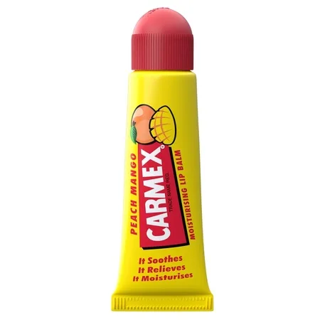Balsam reparator pentru buze uscate și crapate cu aromă de piersica și mango, 10 g, Carmex — preț și oferte