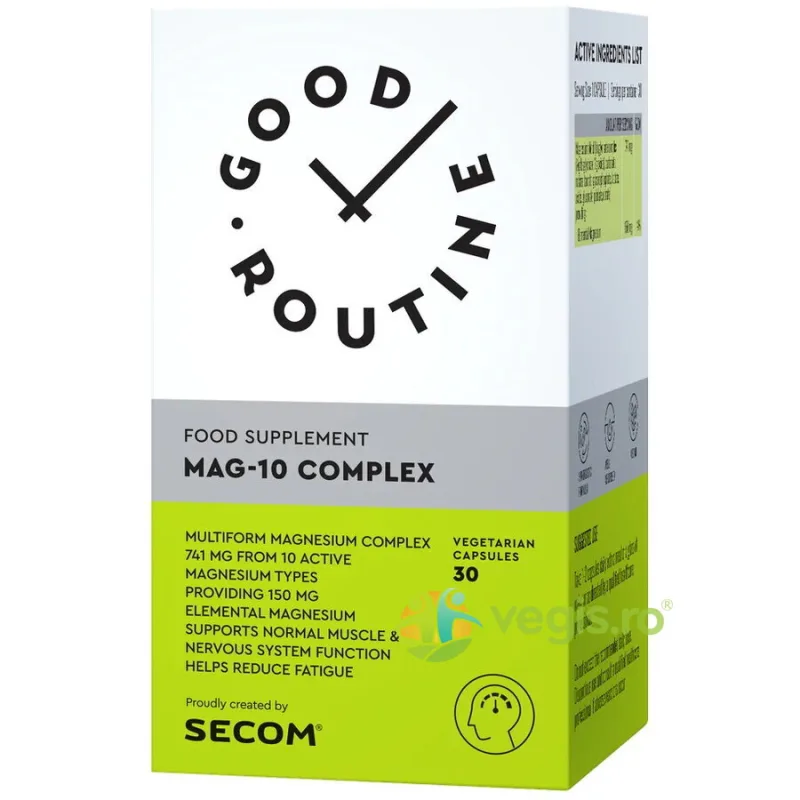 Mag-10 Complex 30cps vegetale GOOD ROUTINE — preț și oferte
