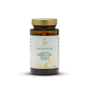 Krill Oil, sursă de Omega-3 pentru inimă și creier, 60 softgels