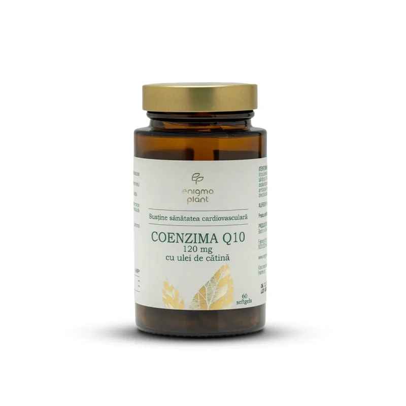 Coenzima Q10, susține sănătatea inimii și protecția celulară, 60 softgels Enigma Plant — preț și oferte