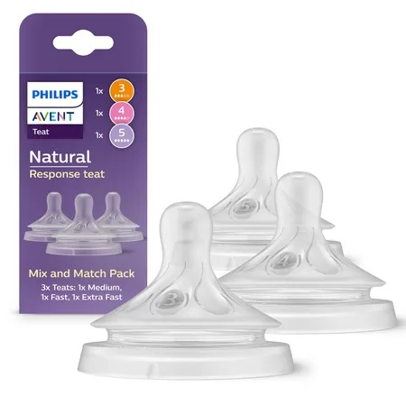 Set tetine cu flux mediu, rapid și foarte rapid, SCY960/03, 3 bucăți, Philips Avent — preț și oferte
