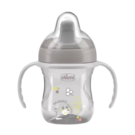 Canuta de antrenament pentru copii 6 luni+ Gri, 200ml, Chicco — preț și oferte