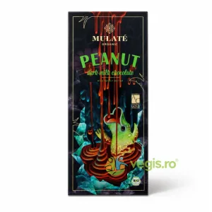 Ciocolata Neagra cu Lapte si Unt de Arahide Ecologica/Bio 80g