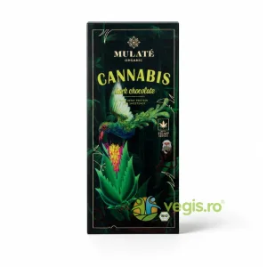 Ciocolata Neagra Cannabis, fara Zahar Adaugat Ecologica/Bio 80g