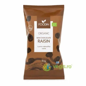 Stafide in Ciocolata Raw Ecologice/Bio 80g