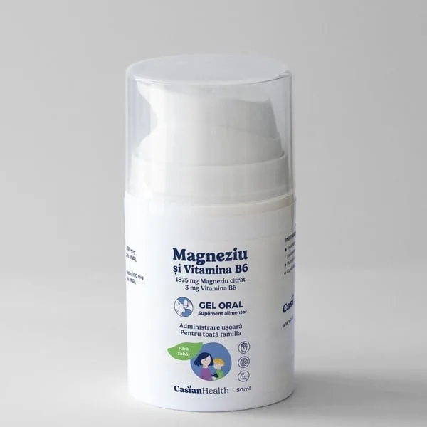 Gel oral cu magneziu citrat și vitamina B6, 50 ml Casianhealth — preț și oferte